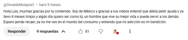 Comentario de @OsvaldoMurguia3 en YouTube sobre Zeus